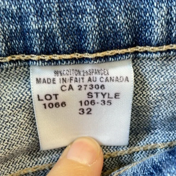 Classic Y2K Women's Low Rise Slim Flare Jeans 98% Cotton Denim 32 x 31 - Picture 6 of 16